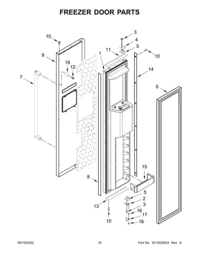 FREEZER DOOR PARTS