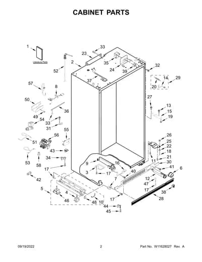 CABINET PARTS