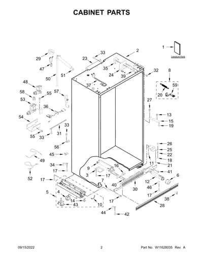CABINET PARTS