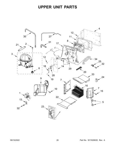 UPPER UNIT PARTS