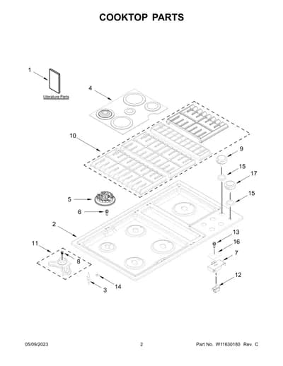 COOKTOP PARTS