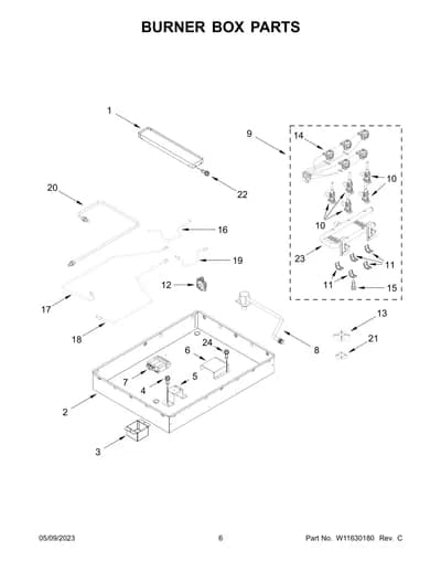 BURNER BOX PARTS