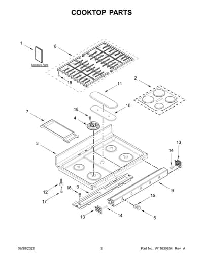 COOKTOP PARTS