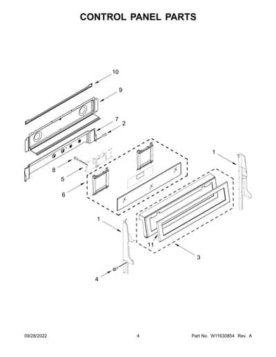 CONTROL PANEL PARTS
