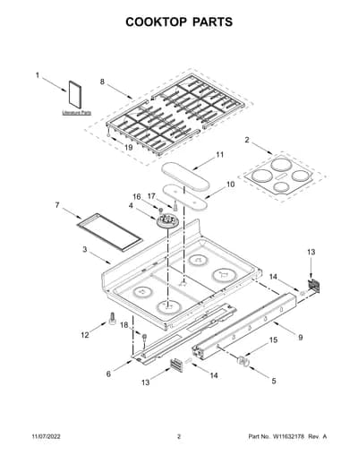 COOKTOP PARTS