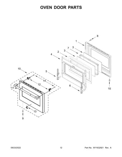 OVEN DOOR PARTS