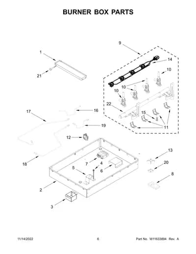 BURNER BOX PARTS