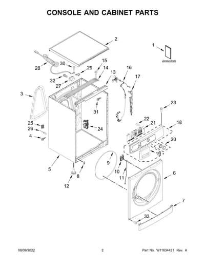 CONSOLE AND CABINET PARTS