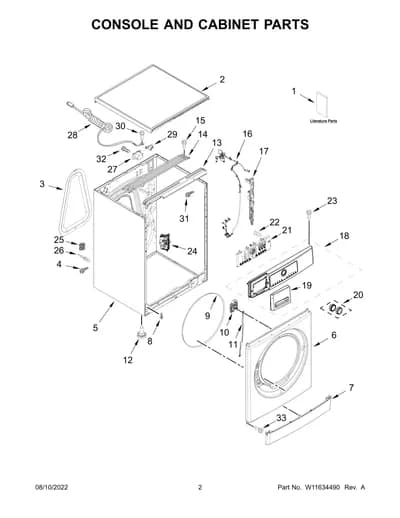 CONSOLE AND CABINET PARTS
