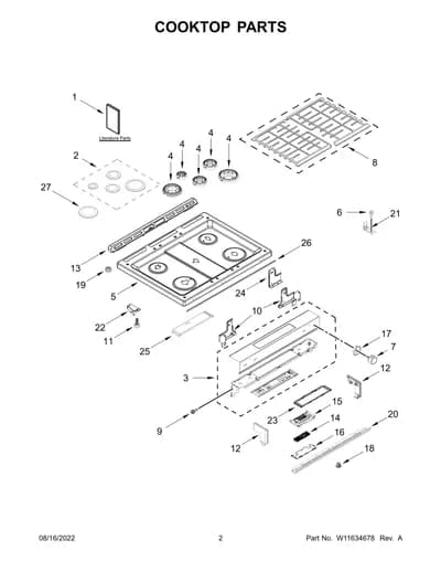 COOKTOP PARTS