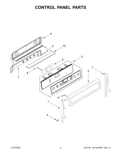 CONTROL PANEL PARTS