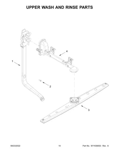 UPPER WASH AND RINSE PARTS