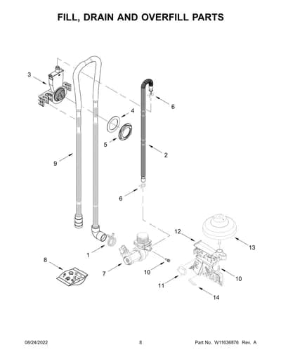 FILL, DRAIN AND OVERFILL PARTS