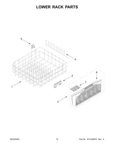 LOWER RACK PARTS