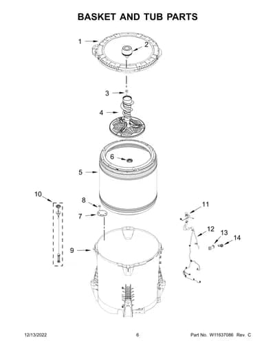BASKET AND TUB PARTS