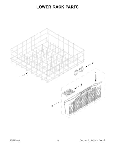 LOWER RACK PARTS