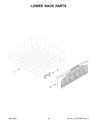 LOWER RACK PARTS