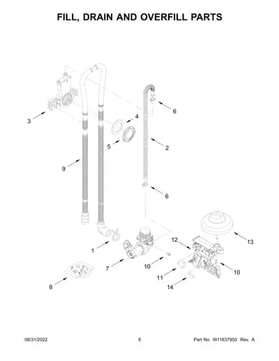 FILL, DRAIN AND OVERFILL PARTS