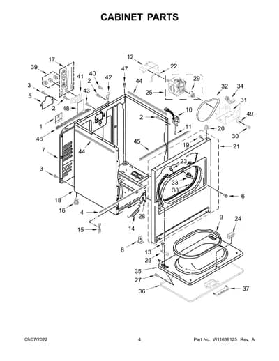 CABINET PARTS