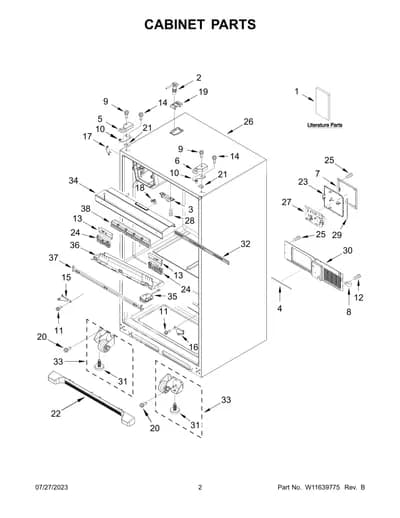 CABINET PARTS