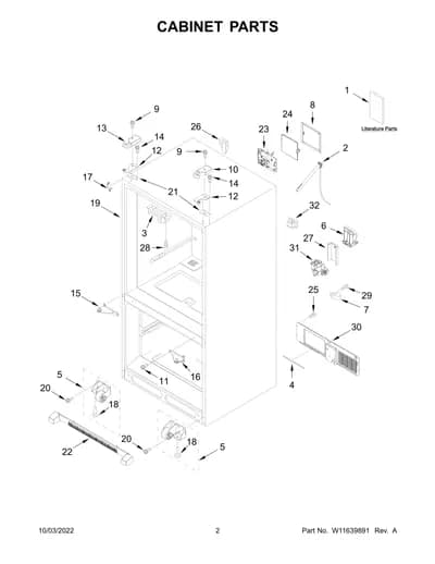 CABINET PARTS