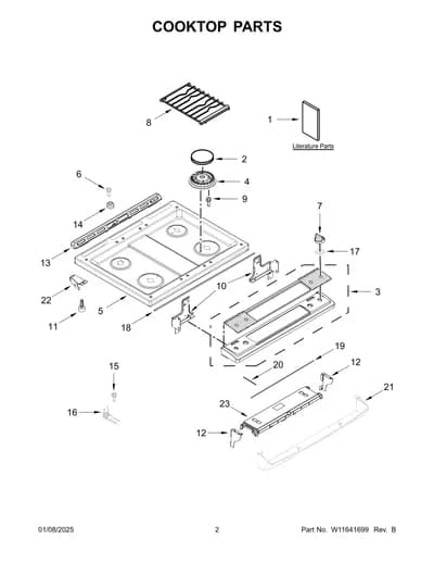 COOKTOP PARTS