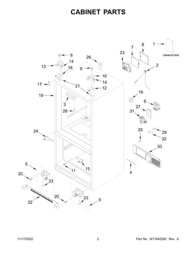 CABINET PARTS