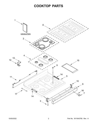 COOKTOP PARTS