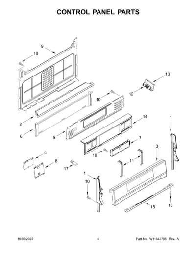 CONTROL PANEL PARTS