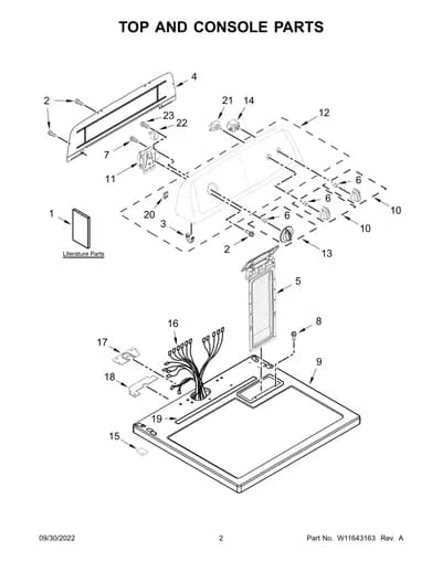 TOP AND CONSOLE PARTS
