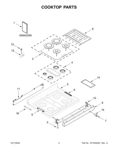 COOKTOP PARTS