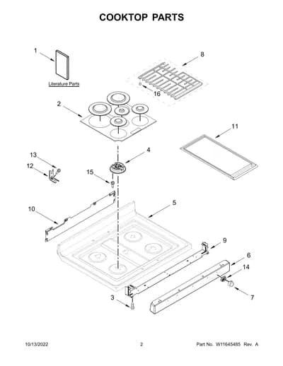 COOKTOP PARTS