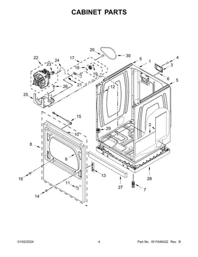 CABINET PARTS