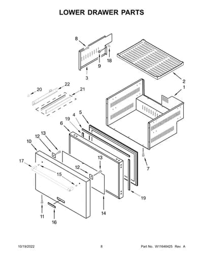 LOWER DRAWER PARTS