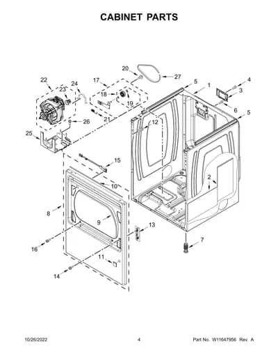 CABINET PARTS
