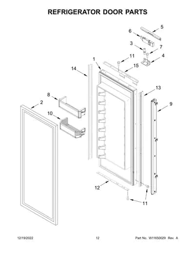 REFRIGERATOR DOOR PARTS
