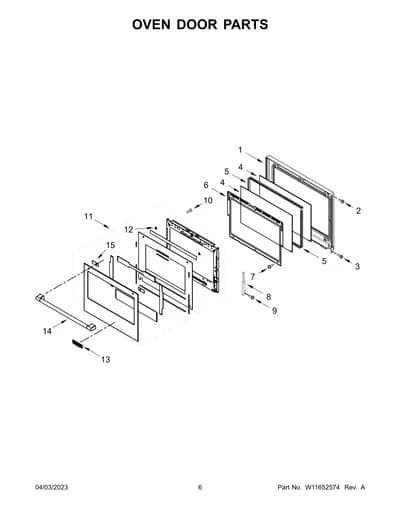 OVEN DOOR PARTS
