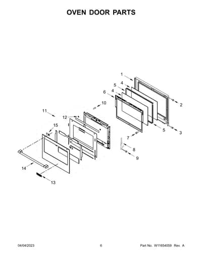 OVEN DOOR PARTS