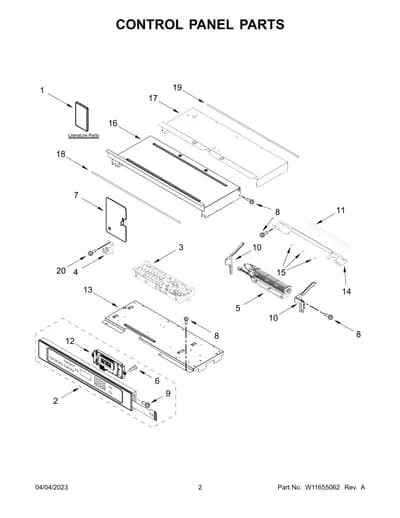 CONTROL PANEL PARTS