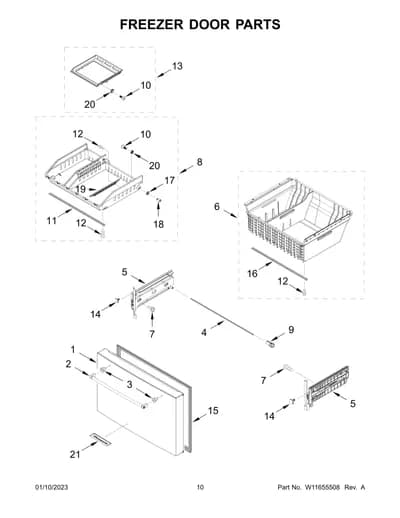 FREEZER DOOR PARTS