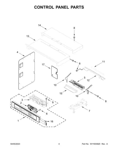CONTROL PANEL PARTS