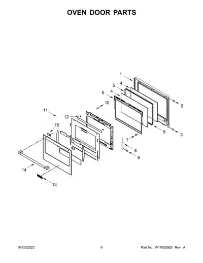 OVEN DOOR PARTS