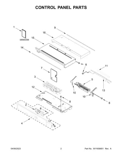 CONTROL PANEL PARTS