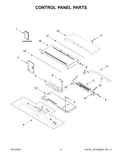 CONTROL PANEL PARTS