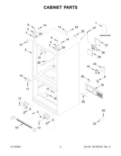CABINET PARTS