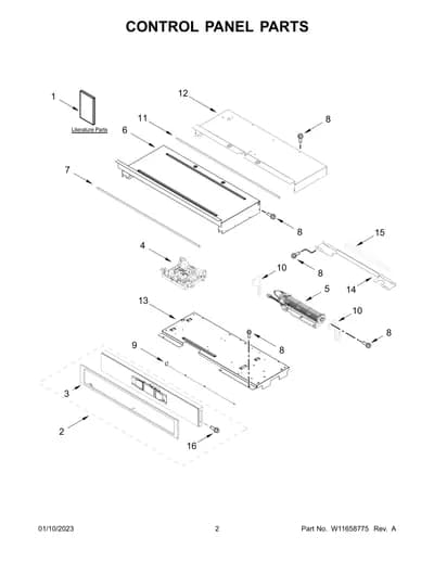 CONTROL PANEL PARTS