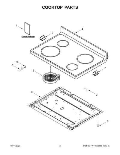COOKTOP PARTS