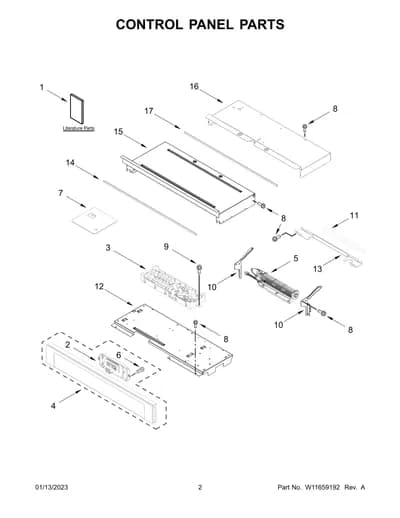 CONTROL PANEL PARTS