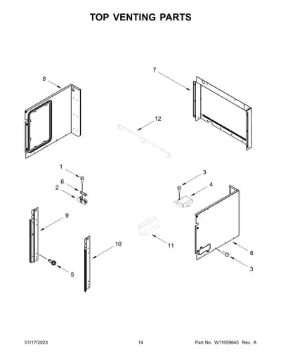 TOP VENTING PARTS