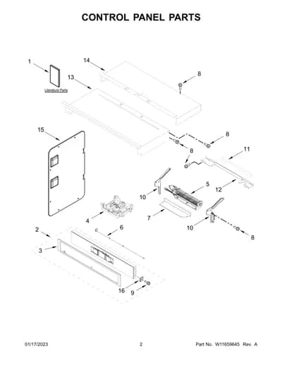 CONTROL PANEL PARTS